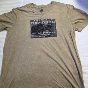 Harley-Davidson Beige Graphic Tee